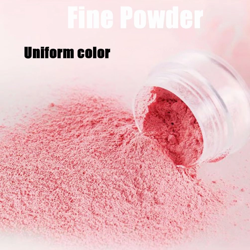 Swarous Easy-dab Air Cushion Cheek Blush, Loose Powder Blush Air Cushion Blush, Soft Mushroom Puff Long-wearing Matte, Highly Pigmented Air Cushion Blush (02#)