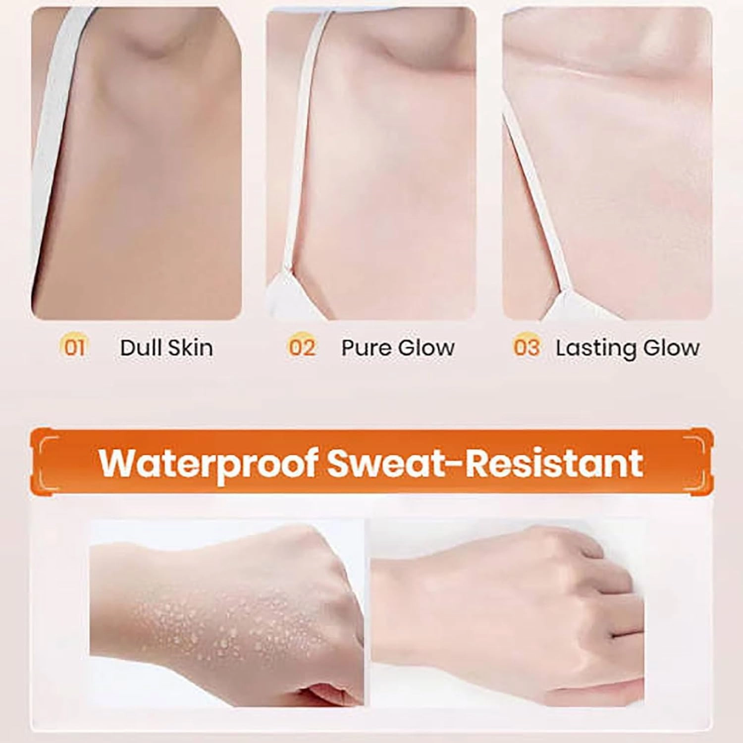 Swarous Moisturizing Brightening Tone-Up Concealer Cream, Five Fold Vc Skin Care Cream, Vitamin C Makeup Tone Up, Brightens Skin Tone, Clear and Moisturizes, Multi-cream Face Makeup Foundation (2PCS)