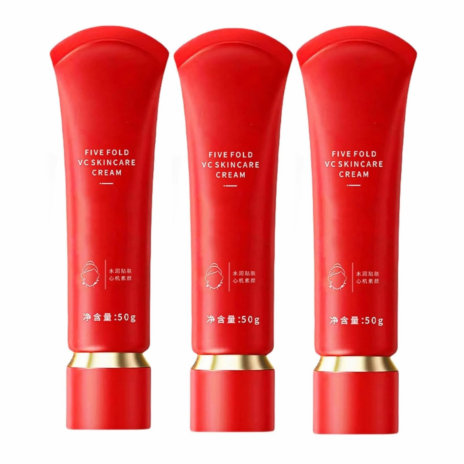 Swarous Moisturizing Brightening Tone-up Concealer Cream, Five Fold VC Skincare Cream Anti-Wrinkle, Corrector Tone-Up, Oil Control &Long-Lasting & Waterproof (3Pcs)