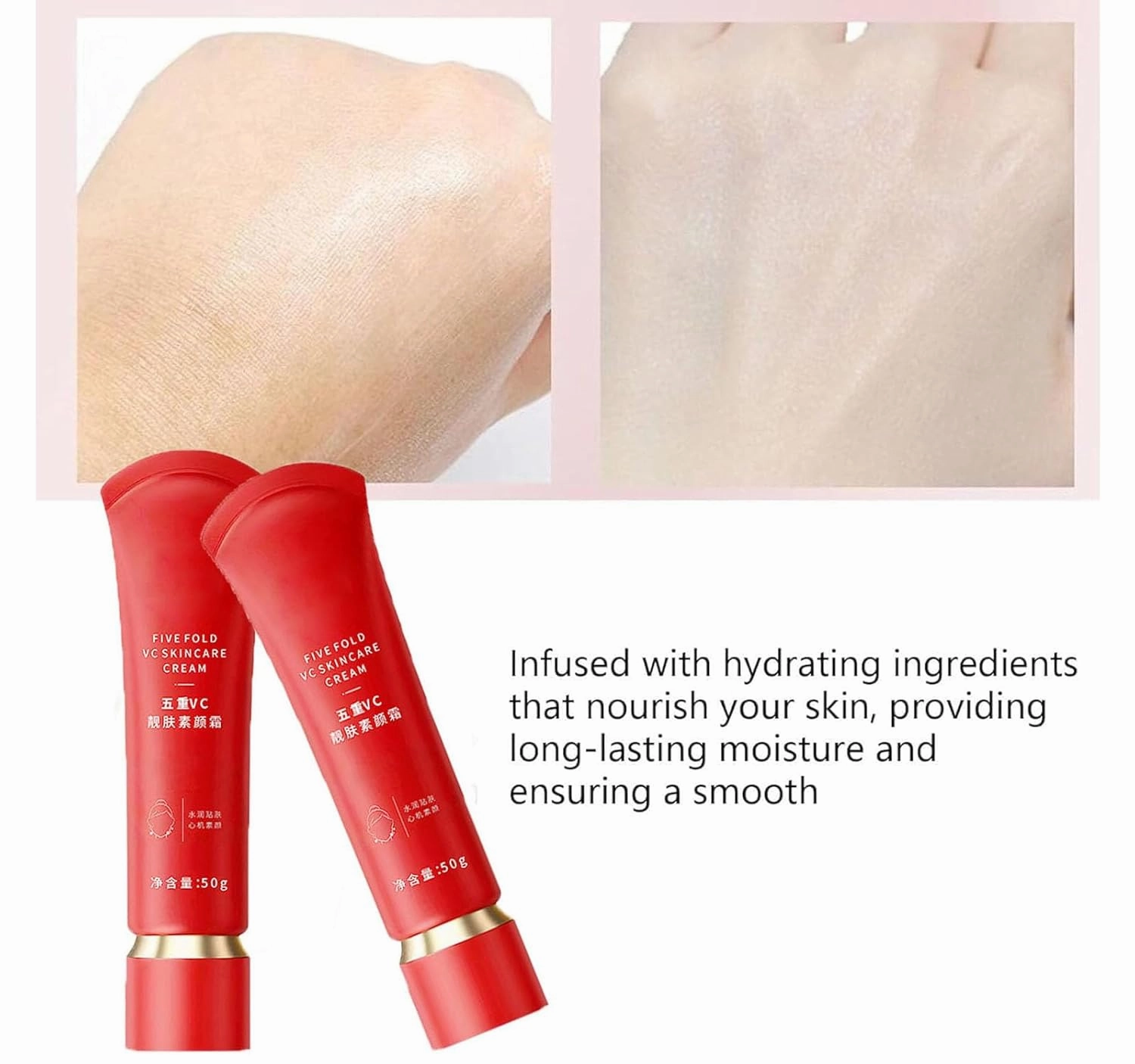 Swarous Moisturizing Brightrning Tone-up Concealer Cream, Five Fold VC Skincare Cream, Vitamin C Makeup Tone up, Corrector Tone-Up, Oil Control &Long-Lasting & Waterproof (3PC)