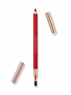 Sweed - Lip Liner Pencil | Color-Rich, Smudge   Feathering-Free | Jojoba Seed Oil to Moisturize   Nourish | Vegan, Cruelty-Free, Clean Beauty (Classic Red)