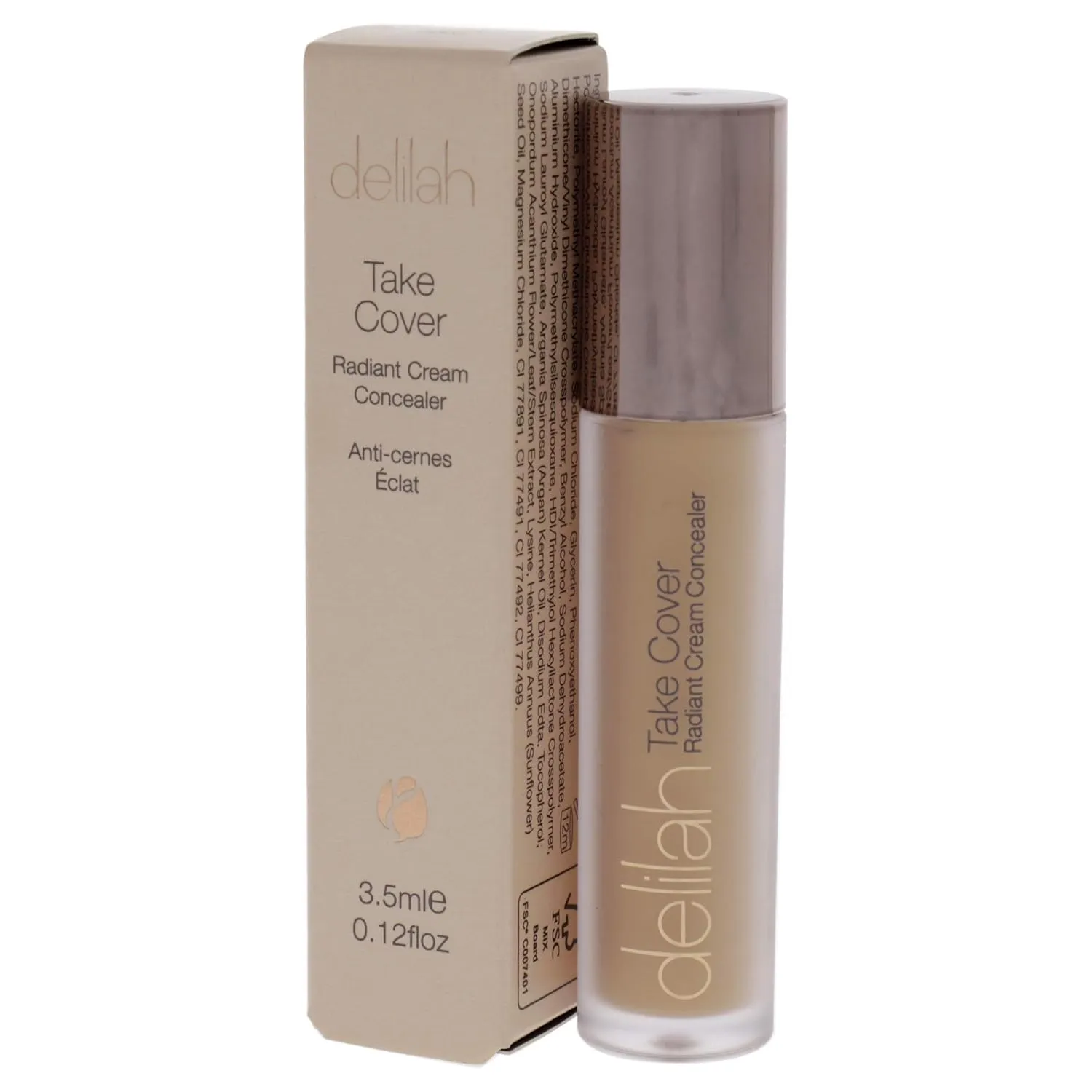 Take Cover Radiant Cream Concealer - Marble - Easily Blendable, Hydrating, Long-Lasting, Light Reflecting, Imperfections Corrector - Enriched with Vitamin E - Medium to Full Coverage-0.12 Oz