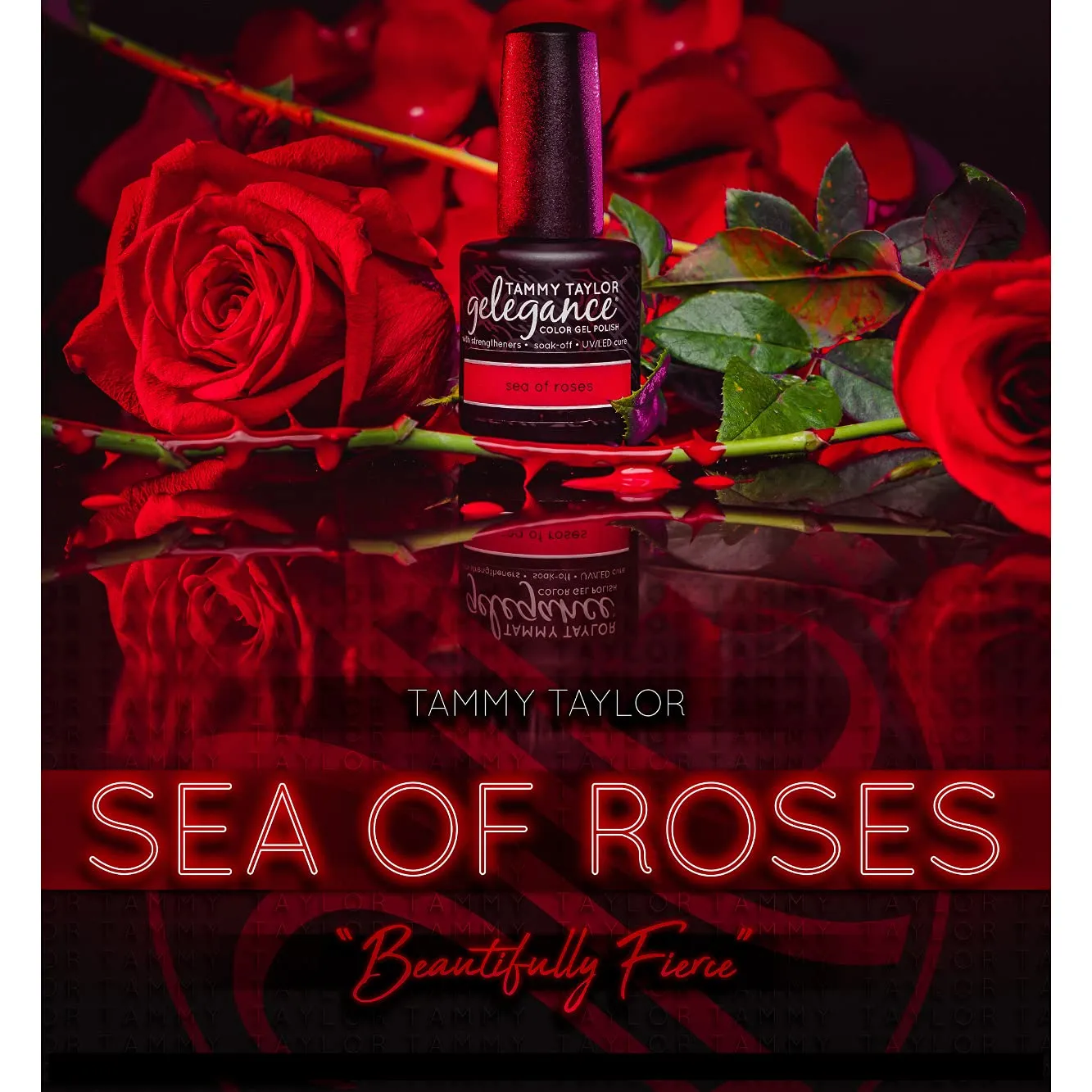 Tammy Taylor All you Need is Red | Sea of Roses Gelegance Gel Polish