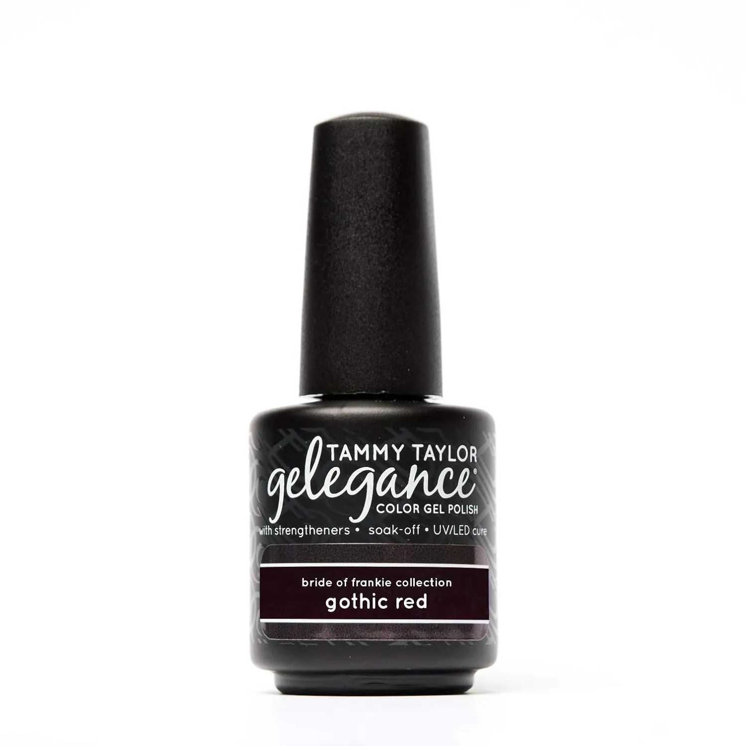 Tammy Taylor Bride of Frankie | Gothic Red Gelegance Gel Polish Won't Shrink, Wrinkle or Pull Back | Contains Nail Strengtheners | Always Shiny