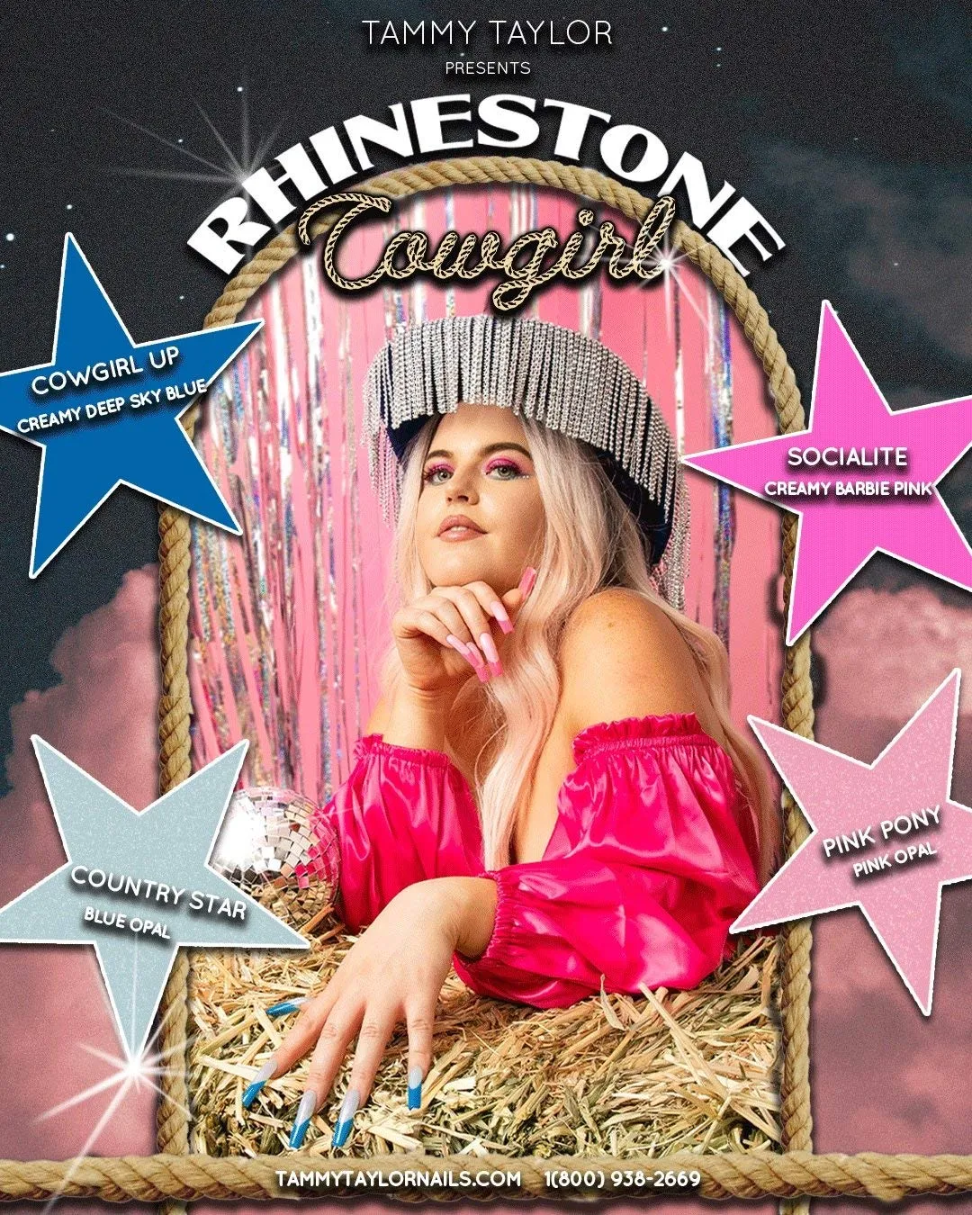 Tammy Taylor Rhinestone Cowgirl | Cowgirl Up Gelegance Gel Polish