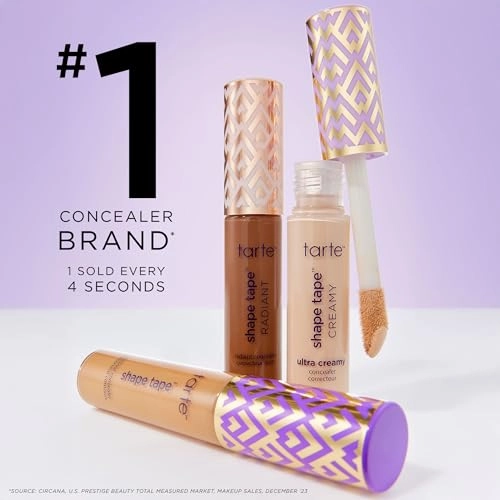 tarte shape tape full-coverage concealer - 38N medium-tan neutral (medium to tan skin with a balance of warm & cool undertones) - full size