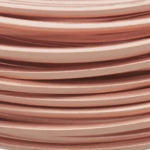 The Beadsmith Square Craft - Wire Elements - Soft Temper - 21 Gauge, 4 Yard Coil - Rose Gold Color - Beading Wire Used for Jewelry Making, Wrapping, and Other DIY Arts & Crafts