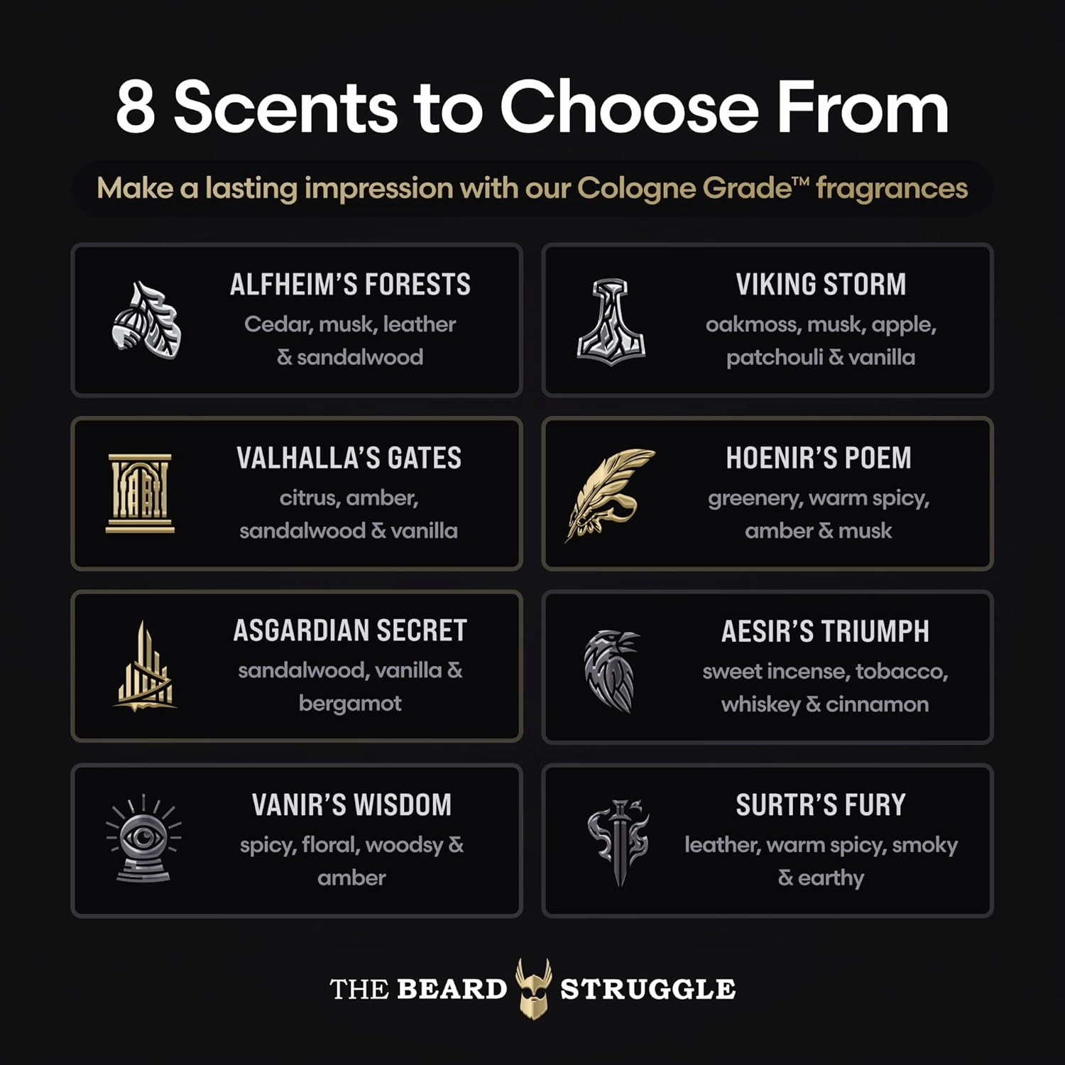 The Beard Struggle Radiance Beard Wash - Deep Clean & Hydrated Beard Care - Viking Beard Shampoo for Men (8 Fl oz) - Silver Collection- Gold Collection - Platinum Collection