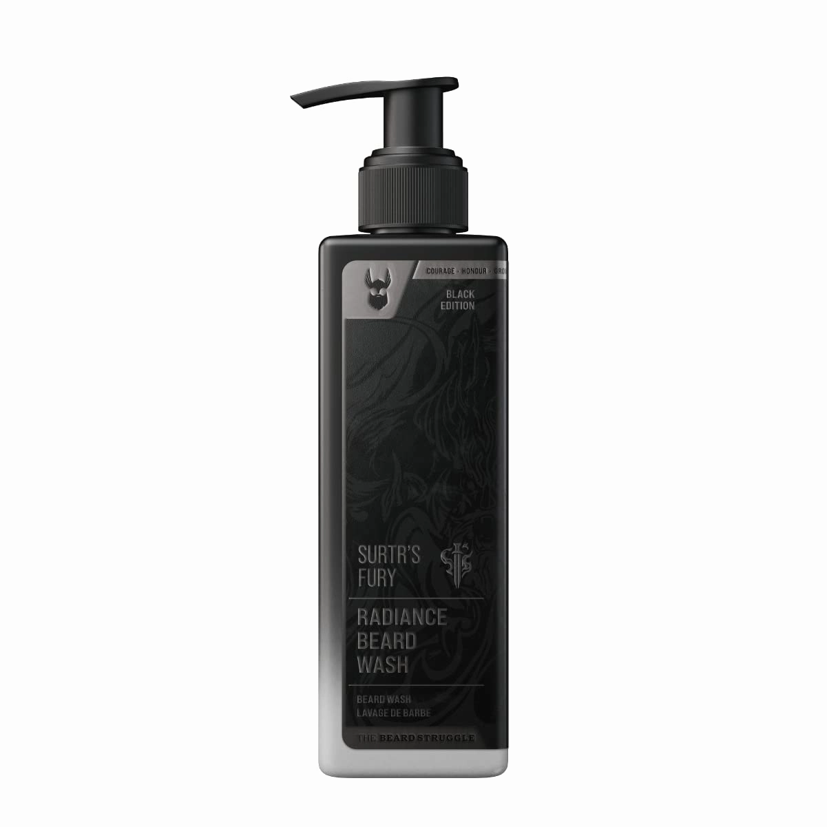The Beard Struggle Radiance Beard Wash - Deep Clean & Hydrated Care - Viking Shampoo for Men (8 Fl oz) - Silver, Gold & Platinum Collections