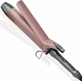 Thirtek Extra Long Barrel Curling Iron 1 1/2 Inch,Large Ceramic Curling Wand 1.5 in,Tailored for Long Hair,Fast Heating Up to 450°F for Thick & Coarse Hair,15 Temps Setting | LCD Display | Rose Gold