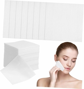 TIDTALEO 400Pcs Non Woven Fabric Wipes Deep Cleansing Makeup Remover Pads for Gentle Skin Care Soft Wiping Cloths for Makeup Removal and Daily Use