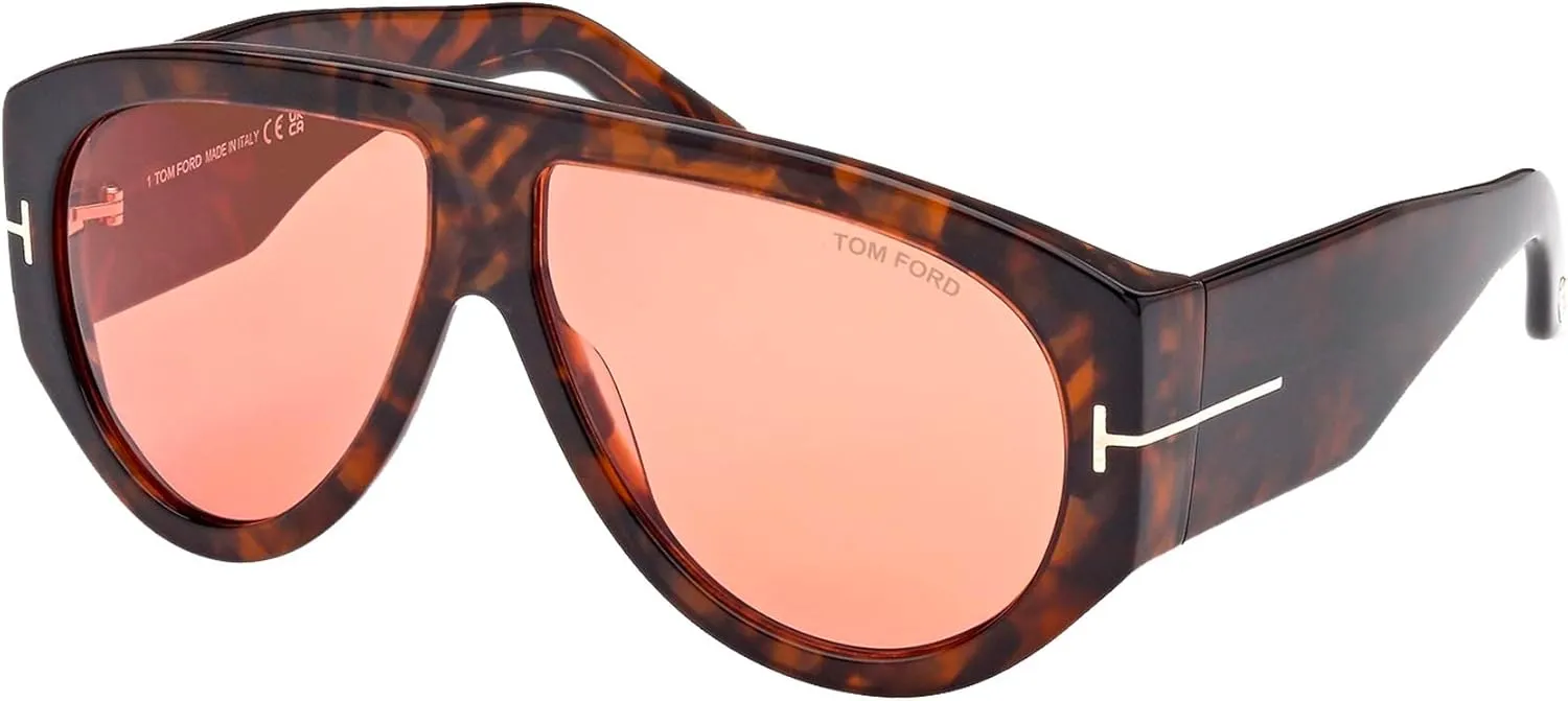 Tom Ford BRONSON FT 1044 Dark Havana/Burgundy 60/12/140 men Sunglasses