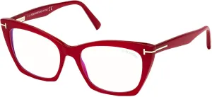 Tom Ford FT 5709-B BLUE BLOCK Shiny Pink 54/17/140 women Eyewear Frame