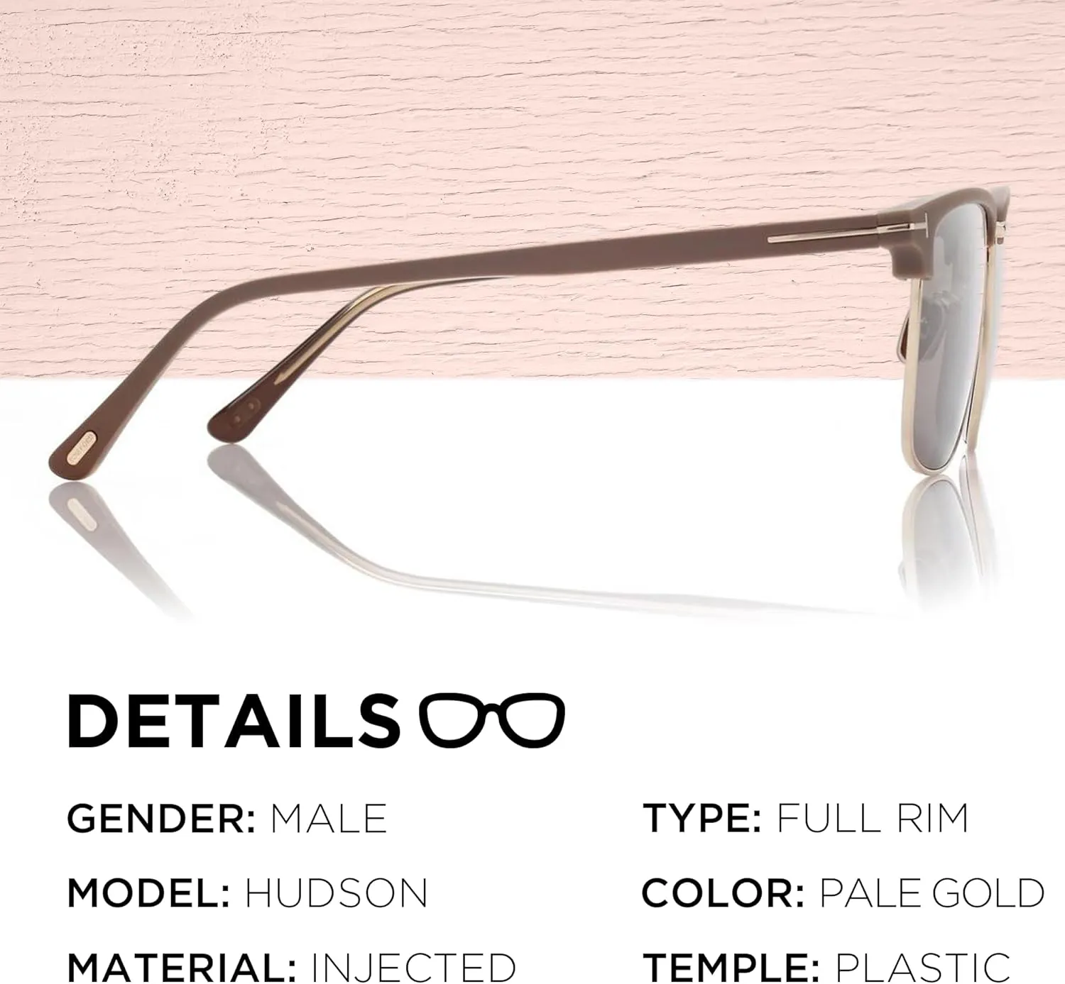 Tom Ford FT0997-H HUDSON-02 Square Shape Sunglasses   Bundle With eSHADES Eyewear Cleaning Kit