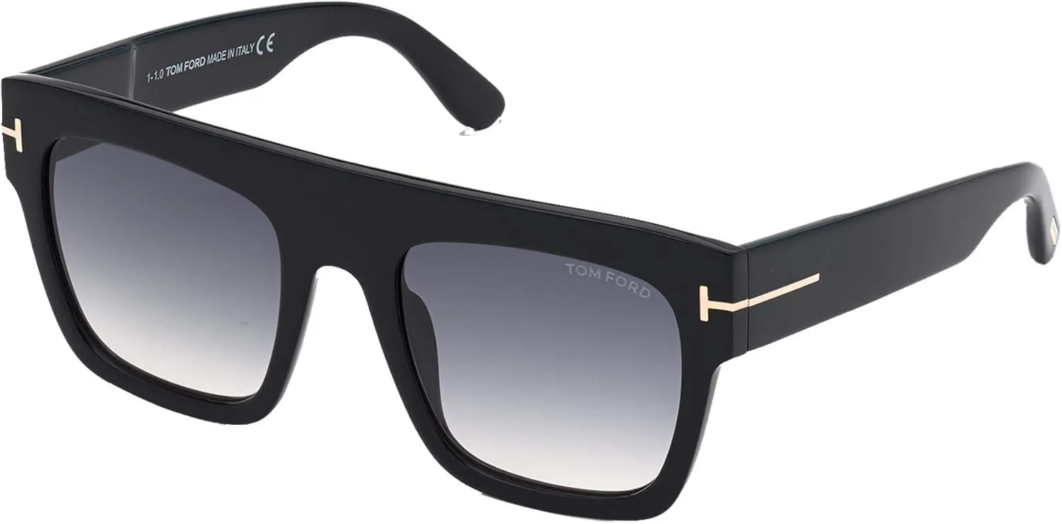 Tom Ford RENEE FT 0847 Shiny Black/Grey Shaded 52/21/140 women Sunglasses