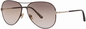 Tom Ford Aviator Sunglasses TF823 Clark 48G Brown/Gold/Havana 61mm FT0823