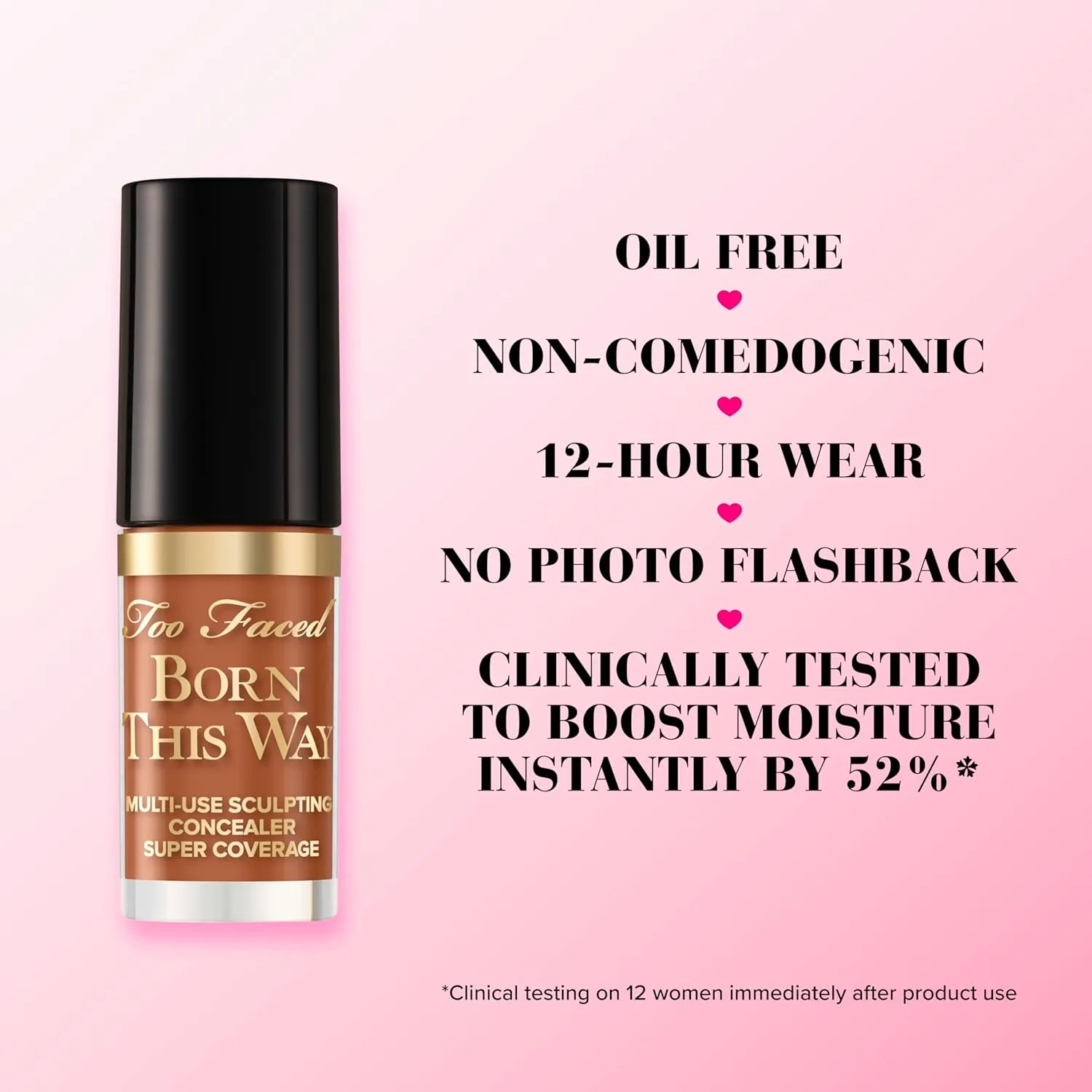Too Faced Born This Way Super Coverage Multi-Use Concealer | Full Coverage, Oil Free, Long Lasting   Hydrating