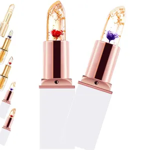 Transferproof Color Changing Lipstick,Color Changing Lipstick Gold Foil for Women (03 04)