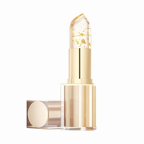 Transferproof Color Changing Lipstick,Gold Crystal Ph Lipstick Color Changing,Long Lasting 24 Hours Moisturizing Glossy Shine Lip Gloss for Women (1PCS)
