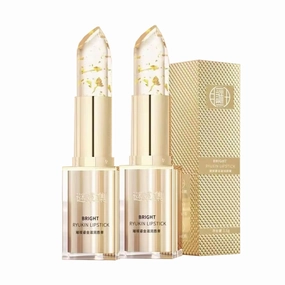 Transferproof Color Changing Lipstick, Long Lasting Nourishing, Lasting Transfer-proof Color Changing Lipstick Kit, Shimmer Glitter Lip Balm Lip Tinted Gloss for Dry & Cracked Lips (2pcs)