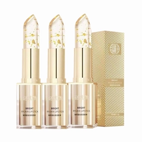 Transferproof Color Changing Lipstick, Long Lasting Nourishing, Lasting Transfer-proof Color Changing Lipstick Kit, Shimmer Glitter Lip Balm Lip Tinted Gloss for Dry & Cracked Lips (3pcs)