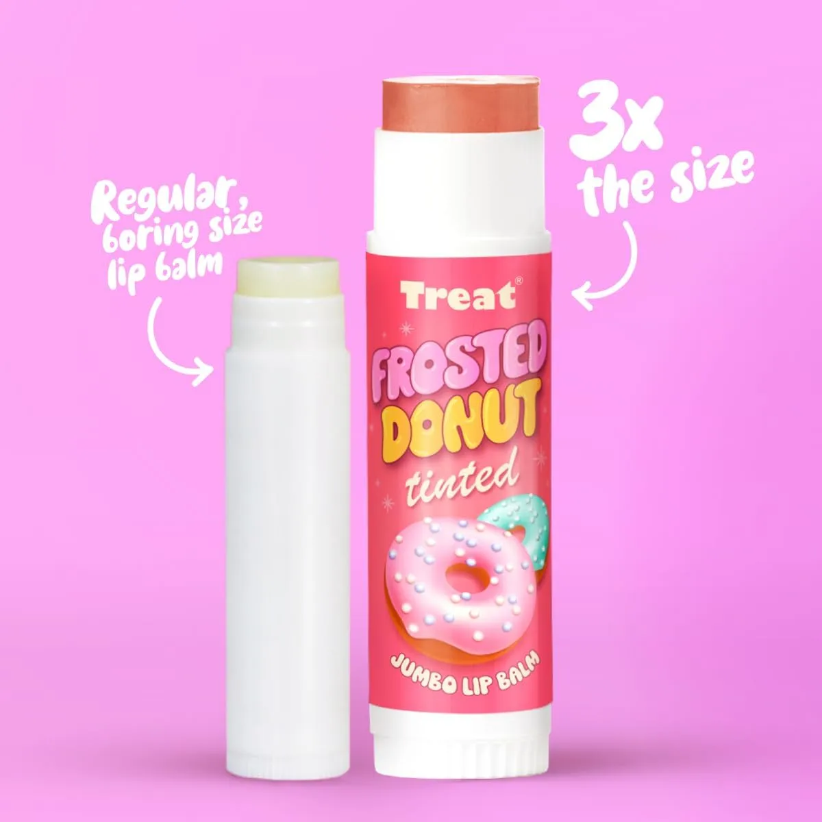 TREAT JUMBO TINTED LIP BALM (FROSTED DONUT TINTED)