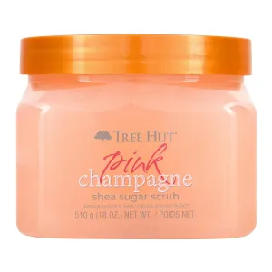 Tree Hut Pink Champagne Shea Sugar Scrub | Exfoliating Body Scrub Removes Dead, Dry Skin for a Soft & Hydrated Feel | Nourishing Essential Body Care | 18 fl oz.