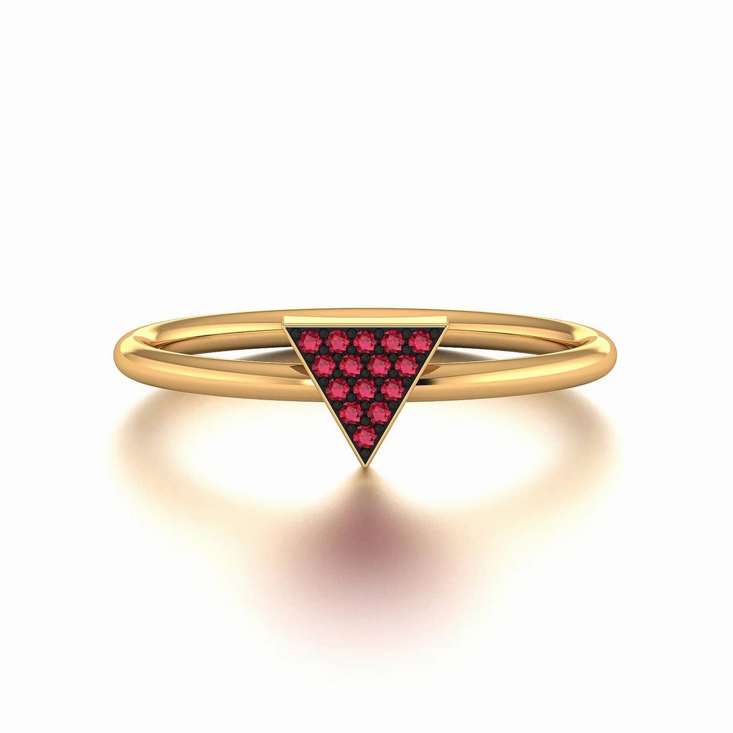 Triangle - Ruby Ring