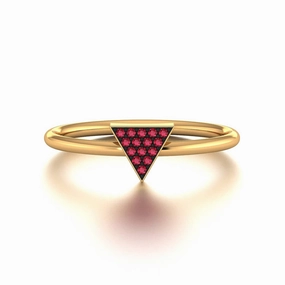 Triangle - Ruby Ring