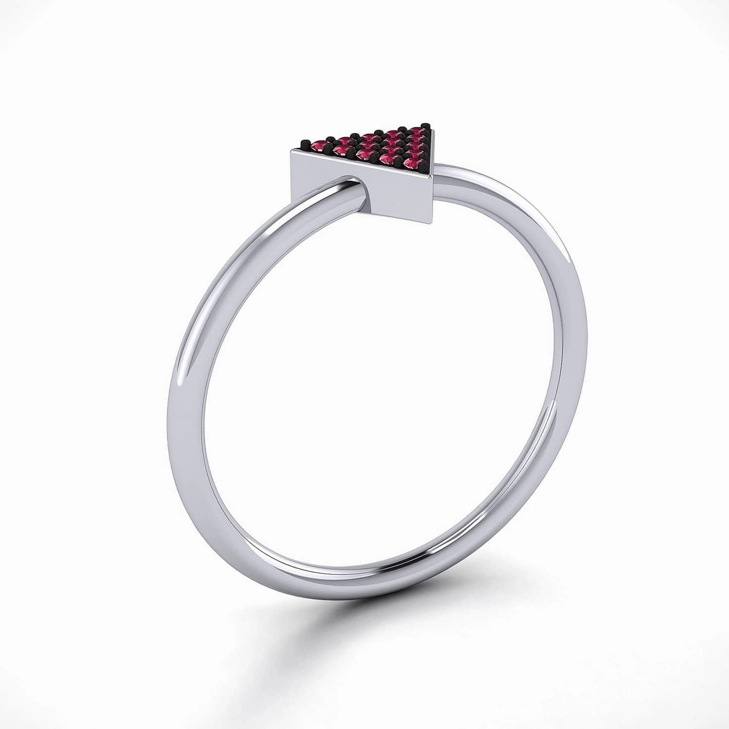 Triangle - Ruby Ring