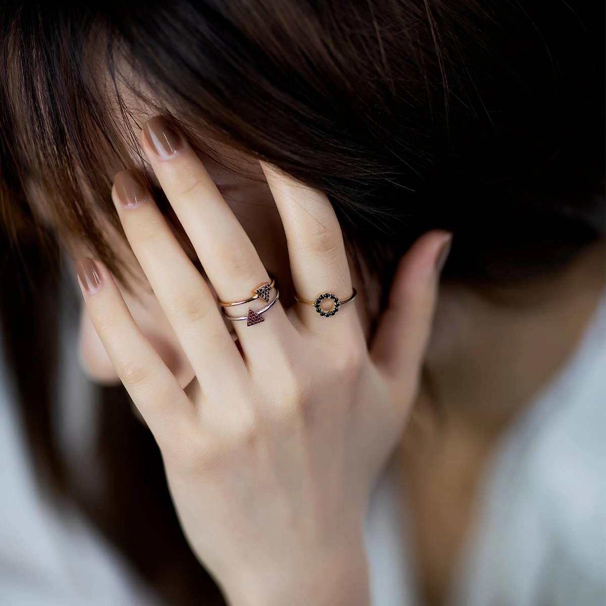Triangle - Ruby Ring
