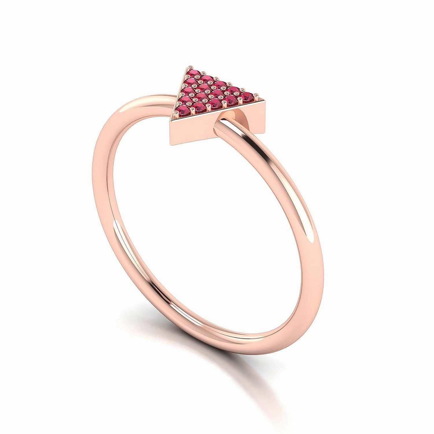 Triangle - Ruby Ring