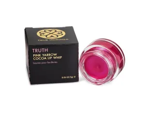 True Moringa Tinted Lip Balm - Truth Pink Yarrow Cocoa Lip Whip - Luxury Organic Lip Gloss Tinted Moisturizer - Natural Vegan Lip Tint Shimmer - 0.25 Ounce