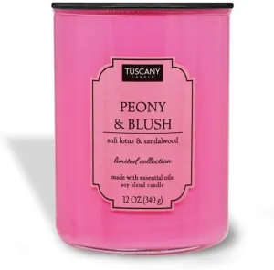 Tuscany Candle Peony & Blush Scented Candle, 12 oz – Colorsplash Collection
