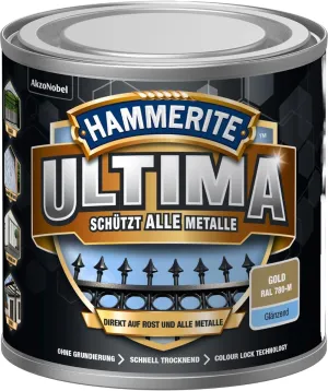 Ultima Metal Protective Paint Shiny Gold RAL780-M 250 ml