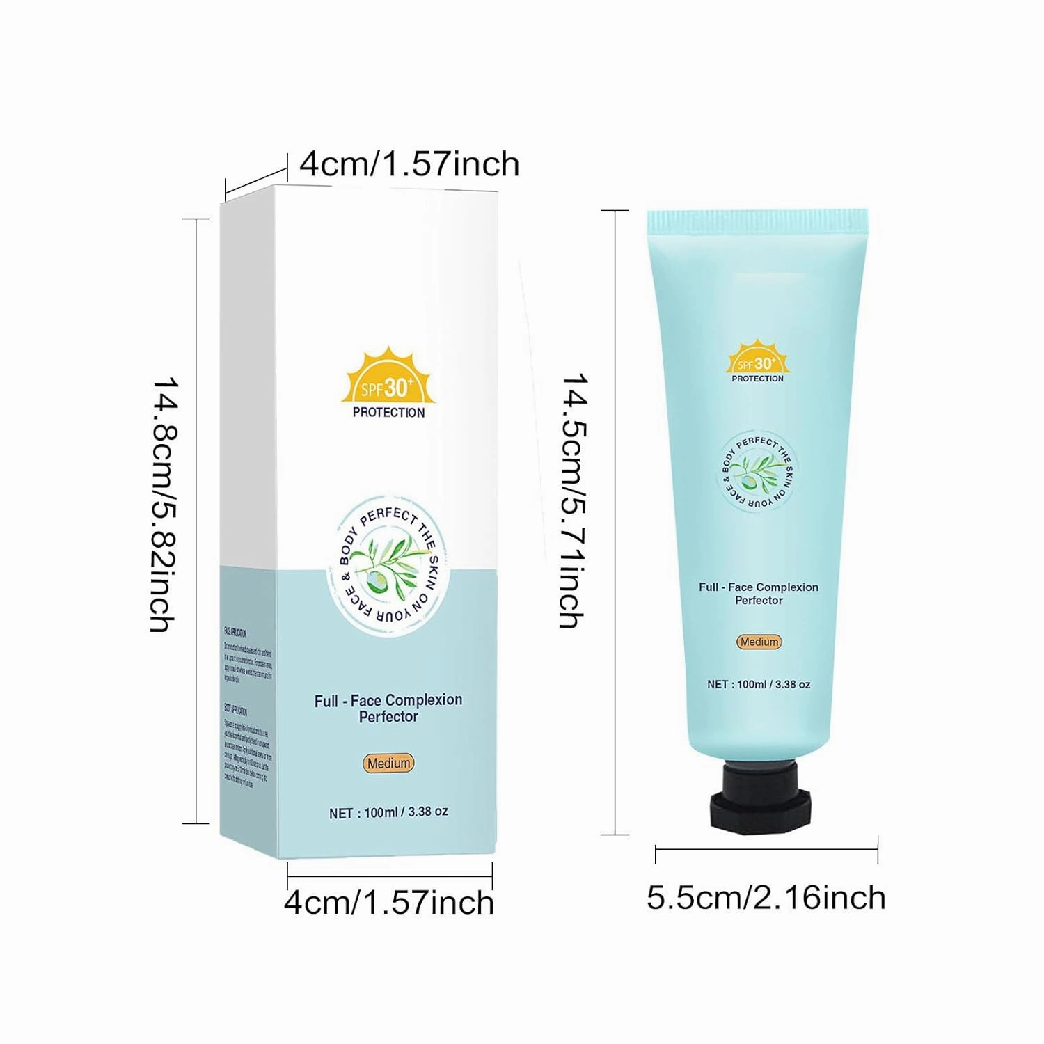 Ultimate Face Cream For Perfect Body,Model 2025 Long-Lasting Waterproof And Transfer-Resistant Skin Tint Foundation Makeup For All Skin Type (2 pcs Tan)