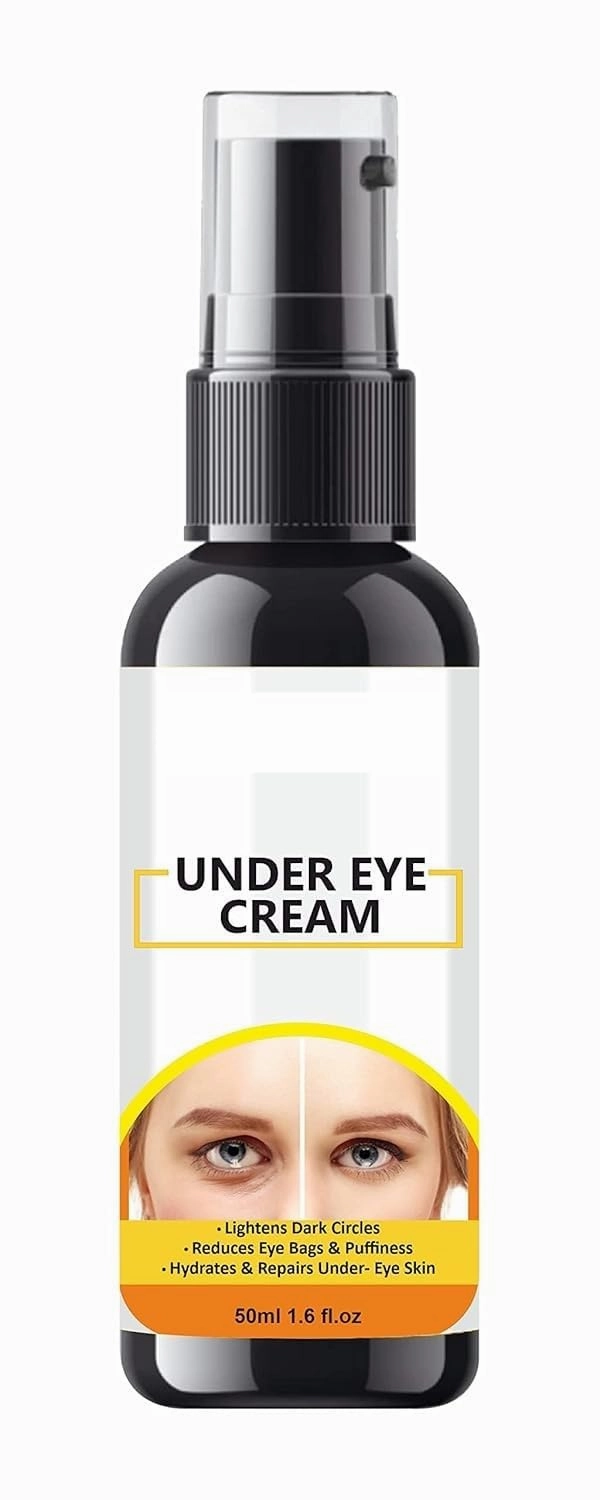 Under Eye Cream for Remove Dark Circles and Wrinkles (Pack of 1, 50 ml)|Cream for Men and Women Oil and Paraben Free cream EYE cream for Puffycream Gel eye cream for Puffiness|