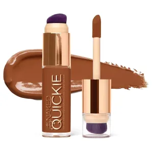 Urban Decay Quickie 24HR Full Coverage Waterproof Concealer, Natural Matte Finish, Hydrating Vitamin E, Dual-ended Buffing Brush & Multi-use Applicator, Noncomedogenic, Vegan, Cruelty-free - 0.5 fl oz