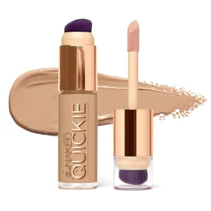 Urban Decay Quickie 24HR Full Coverage Waterproof Concealer, Natural Matte Finish, Hydrating Vitamin E, Dual-ended Buffing Brush & Multi-use Applicator, Noncomedogenic, Vegan, Cruelty-free - 0.5 fl oz