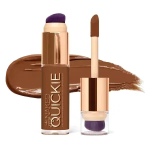 Urban Decay Quickie 24HR Full Coverage Waterproof Concealer, Natural Matte Finish, Hydrating Vitamin E, Dual-ended Buffing Brush & Multi-use Applicator, Noncomedogenic, Vegan, Cruelty-free - 0.5 fl oz