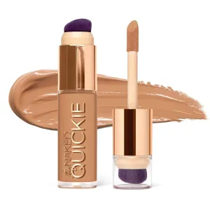 Urban Decay Quickie 24HR Full Coverage Waterproof Concealer, Natural Matte Finish, Hydrating Vitamin E, Dual-ended Buffing Brush & Multi-use Applicator, Noncomedogenic, Vegan, Cruelty-free - 0.5 fl oz