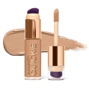 Urban Decay Quickie 24HR Full Coverage Waterproof Concealer, Natural Matte Finish, Hydrating Vitamin E, Dual-ended Buffing Brush & Multi-use Applicator, Noncomedogenic, Vegan, Cruelty-free - 0.5 fl oz