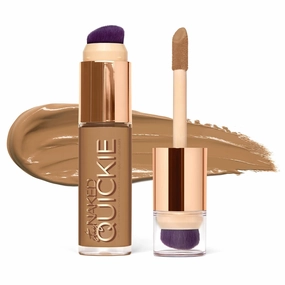 Urban Decay Quickie 24HR Full Coverage Waterproof Concealer, Natural Matte Finish, Hydrating Vitamin E, Dual-ended Buffing Brush & Multi-use Applicator, Noncomedogenic, Vegan, Cruelty-free - 0.5 fl oz