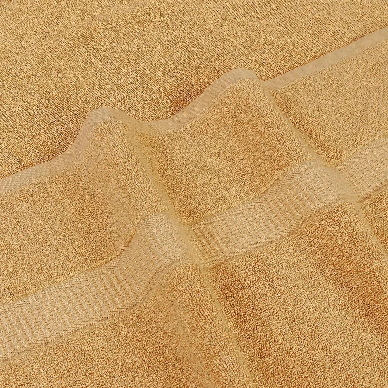 Utopia Towels Luxurious Jumbo Bath Sheet 2 Piece, 600 GSM, 35 by 70 Inches, 100% Ring Spun Cotton, Highly Absorbent and Quick Dry Extra Large Bath Towel, Super Soft Towel, Champagne