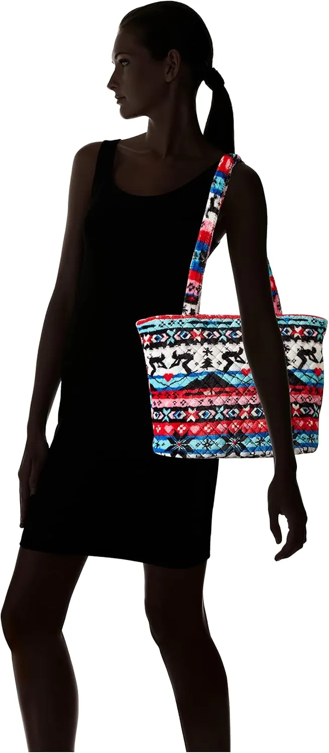 Vera Bradley Women's Teddy Fleece Sherpa Small Vera Tote Bag