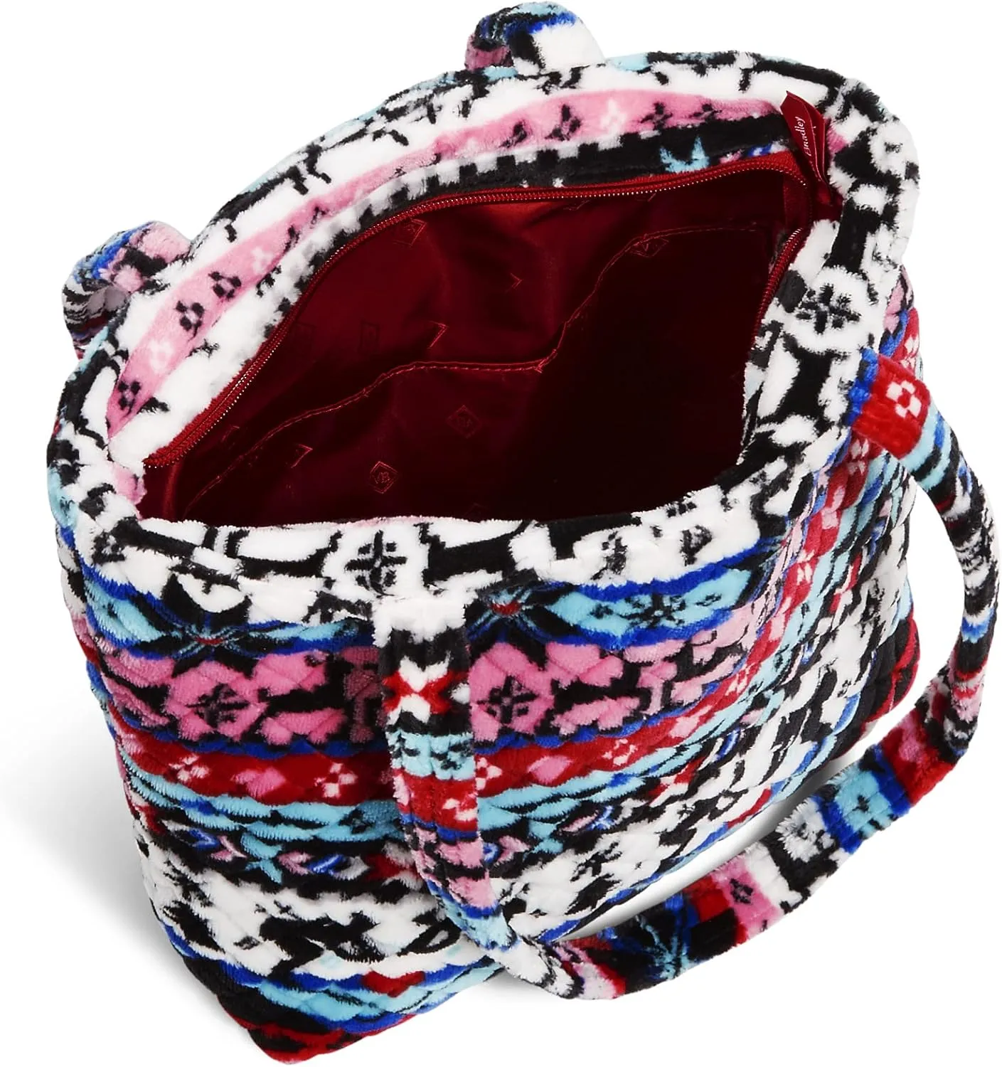 Vera Bradley Women's Teddy Fleece Sherpa Small Vera Tote Bag
