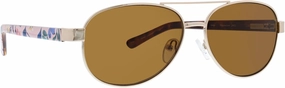 Vera Bradley Women's Avaitor Reading Sunglass Pilot Glasses