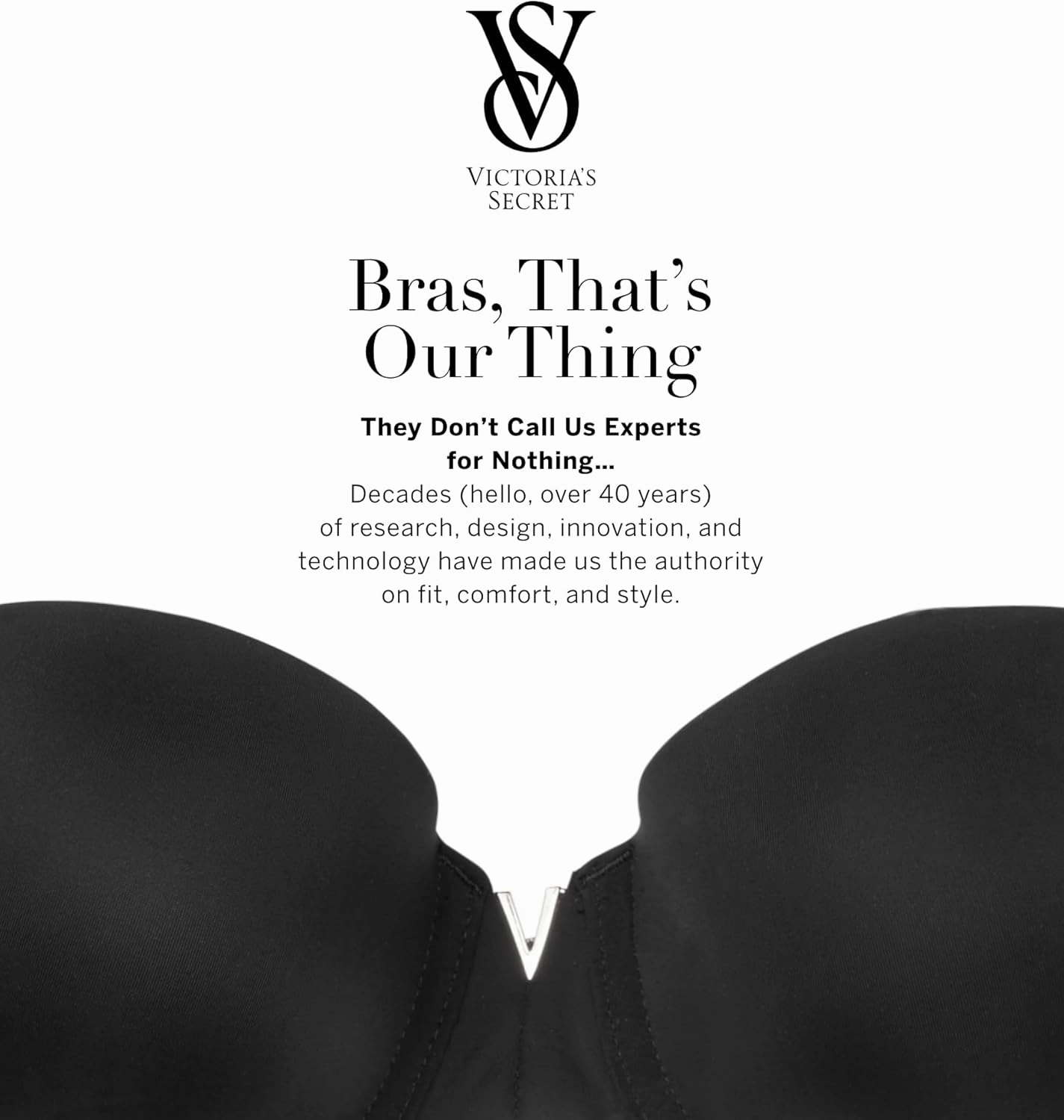 Victoria's Secret Women's Bare Push Up Strapless Bra, Bras for Women (32A-38DDD)