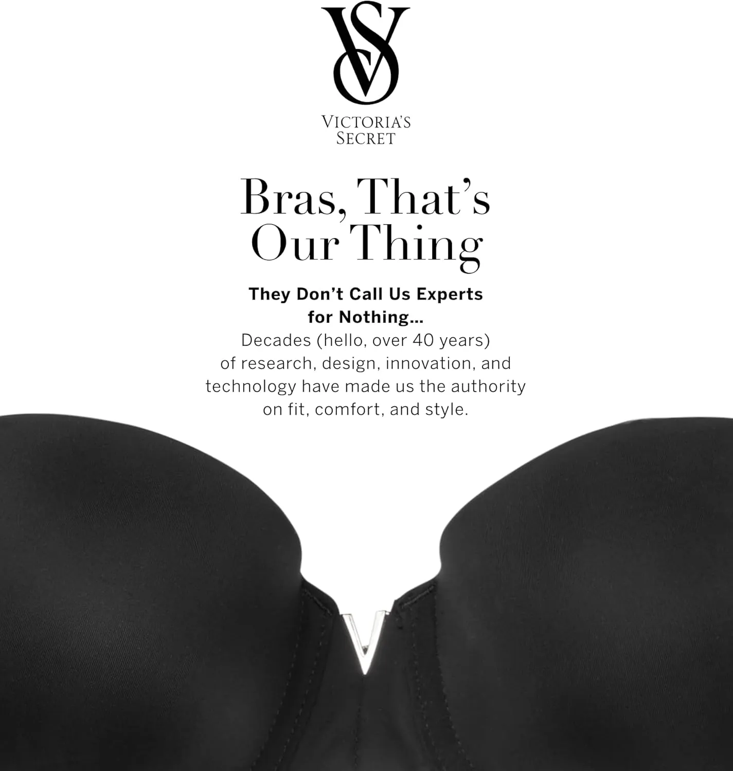 Victoria's Secret Women's Bare Push Up Strapless Bra, Bras for Women (32A-38DDD)