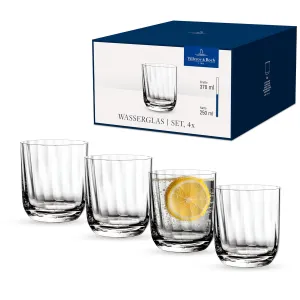 Villeroy & Boch - Rose Garden Water Tumbler, Set of 4, 8.5 oz, Crystal Glass